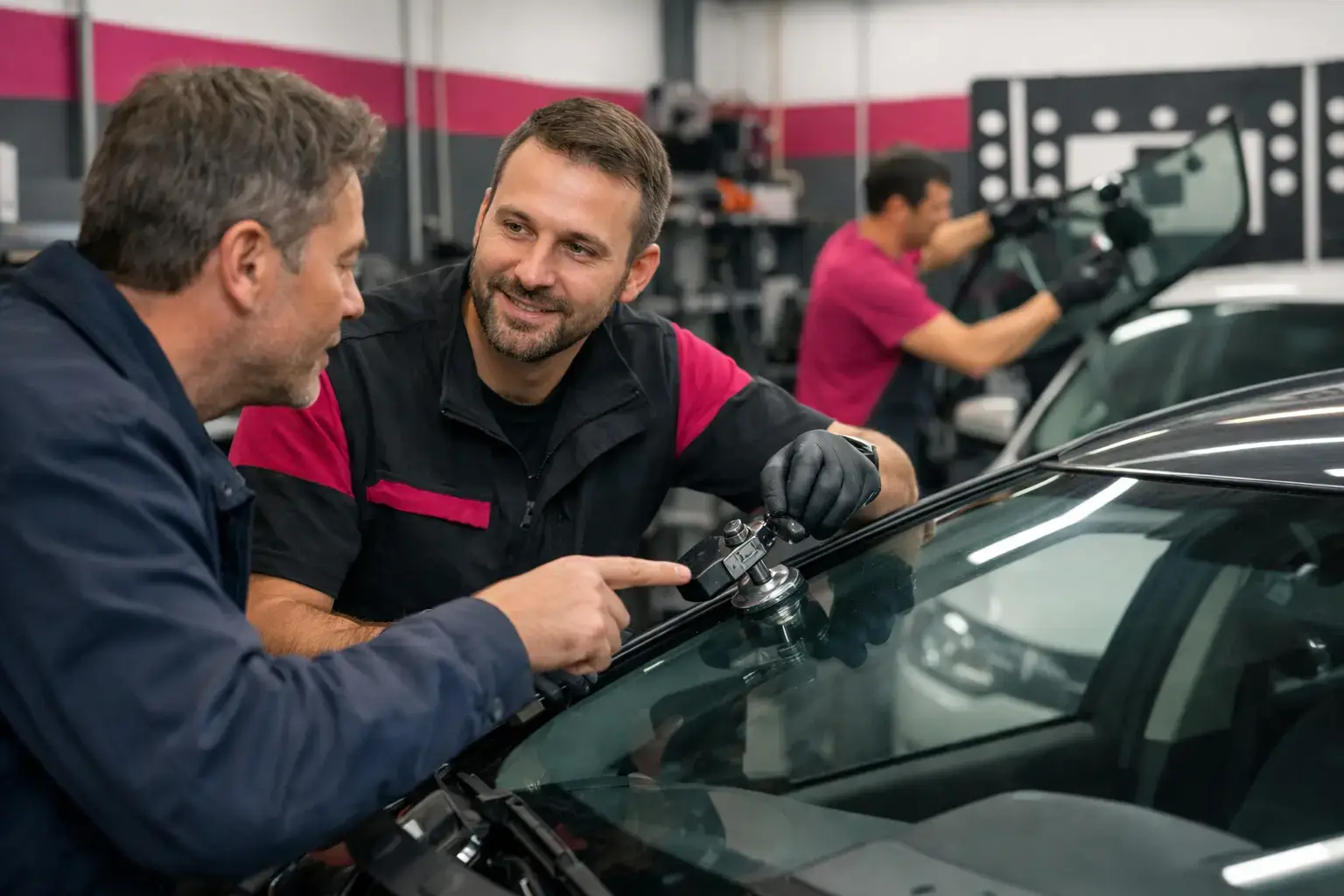 Anleitung zur Glasschaden-Abwicklung am Auto