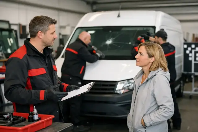 Uszkodzenia szyb w flocie: Unikaj przestojów