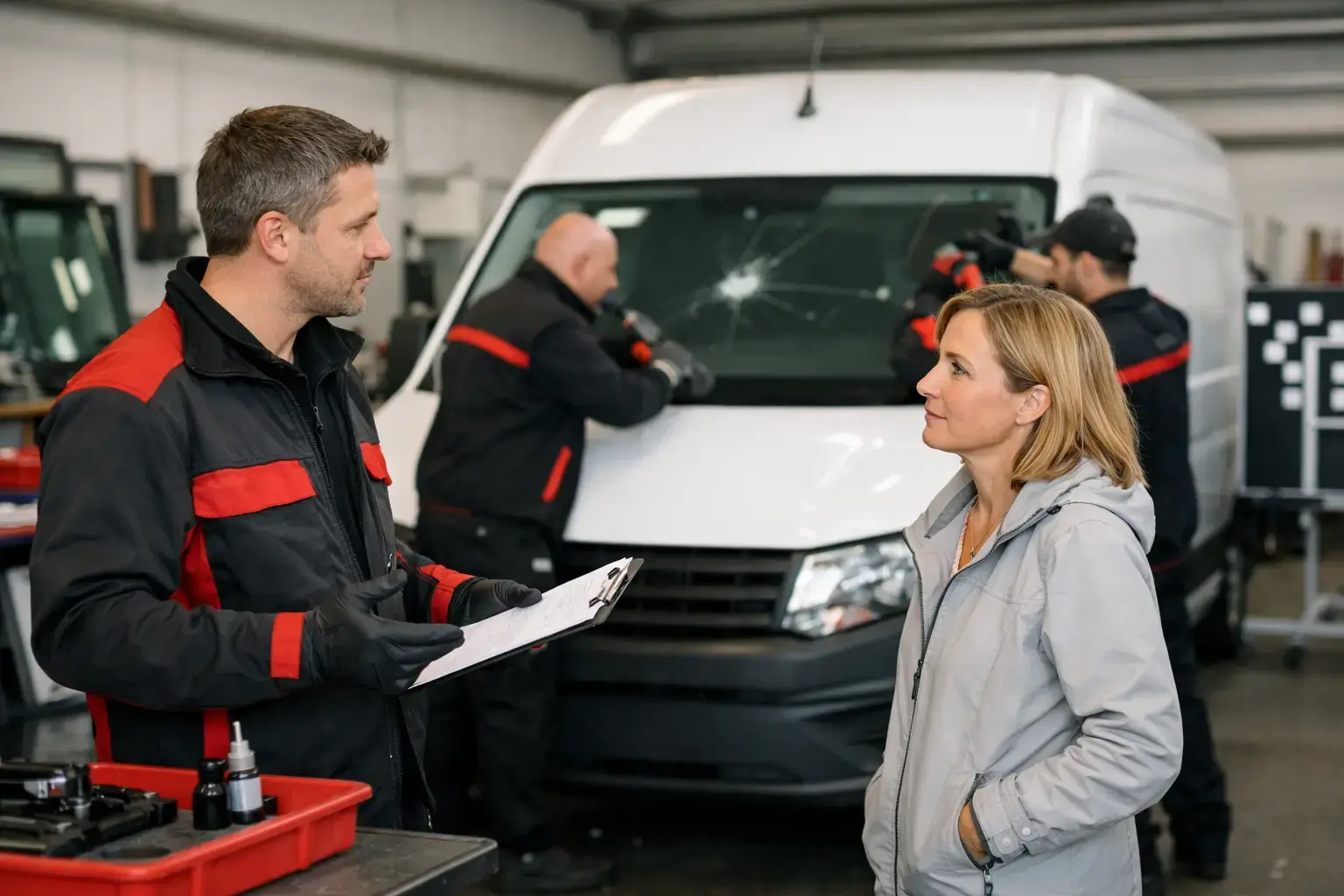 Daune de sticlă în flota auto: Evitarea timpilor de nefuncționare